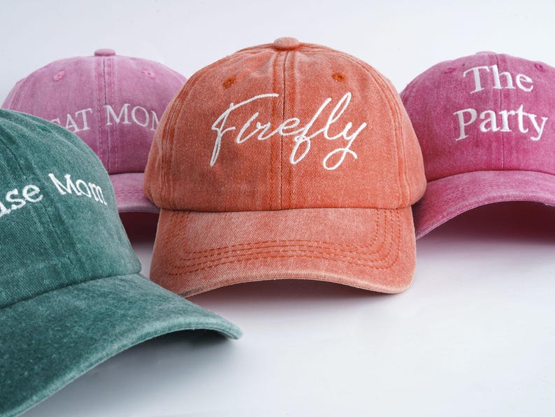 Personalized Text Hat, Custom Logo Embroidered Hat,